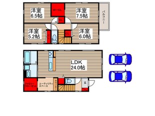 KIS川越市小室1期の物件間取画像